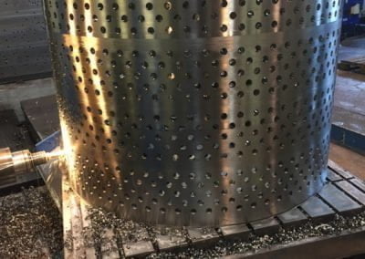 Big stainless steel part with alot of holes. CNC Machining