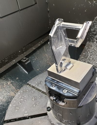 A complex 5 axis Aluminium part